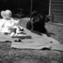Jean with dog